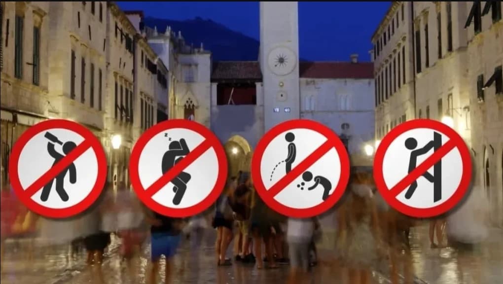 Upozorenje turistima u Dubrovniku
