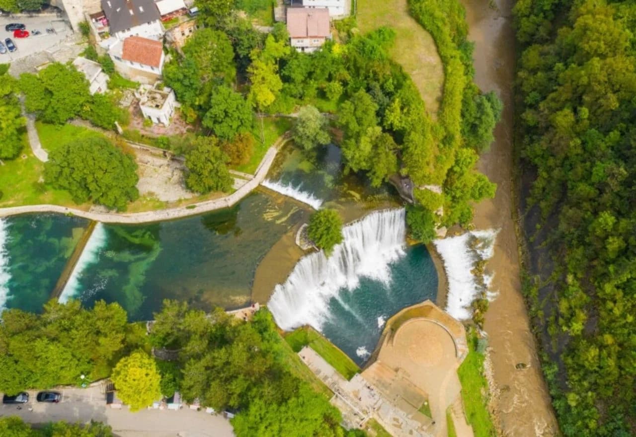 Vodopad Plive iz zraka
