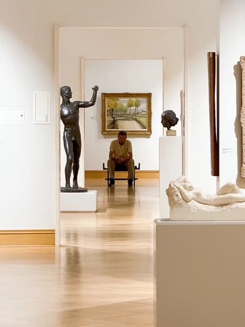 Čuvar u Narodnom muzeju Srbije