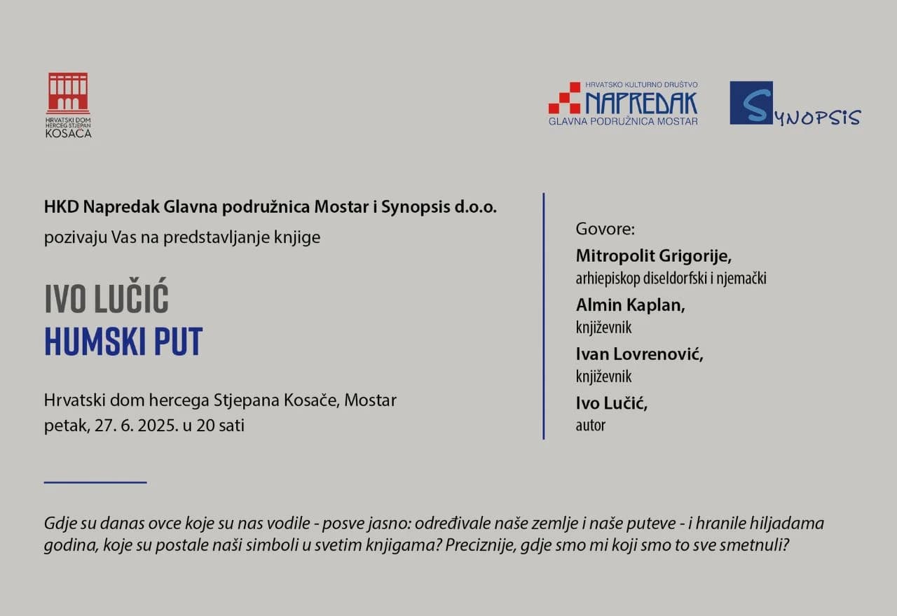 Predstavljanje knjige Ive Lučića ''Humski put'' u Mostaru