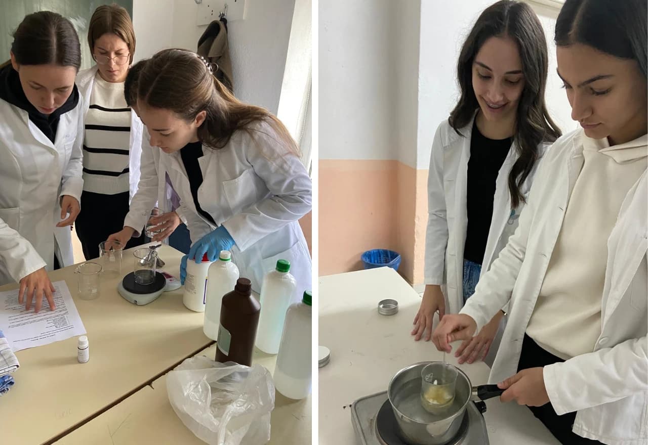 Učenici SSŠ Posušje u procesu izrade prirodne kozmetike