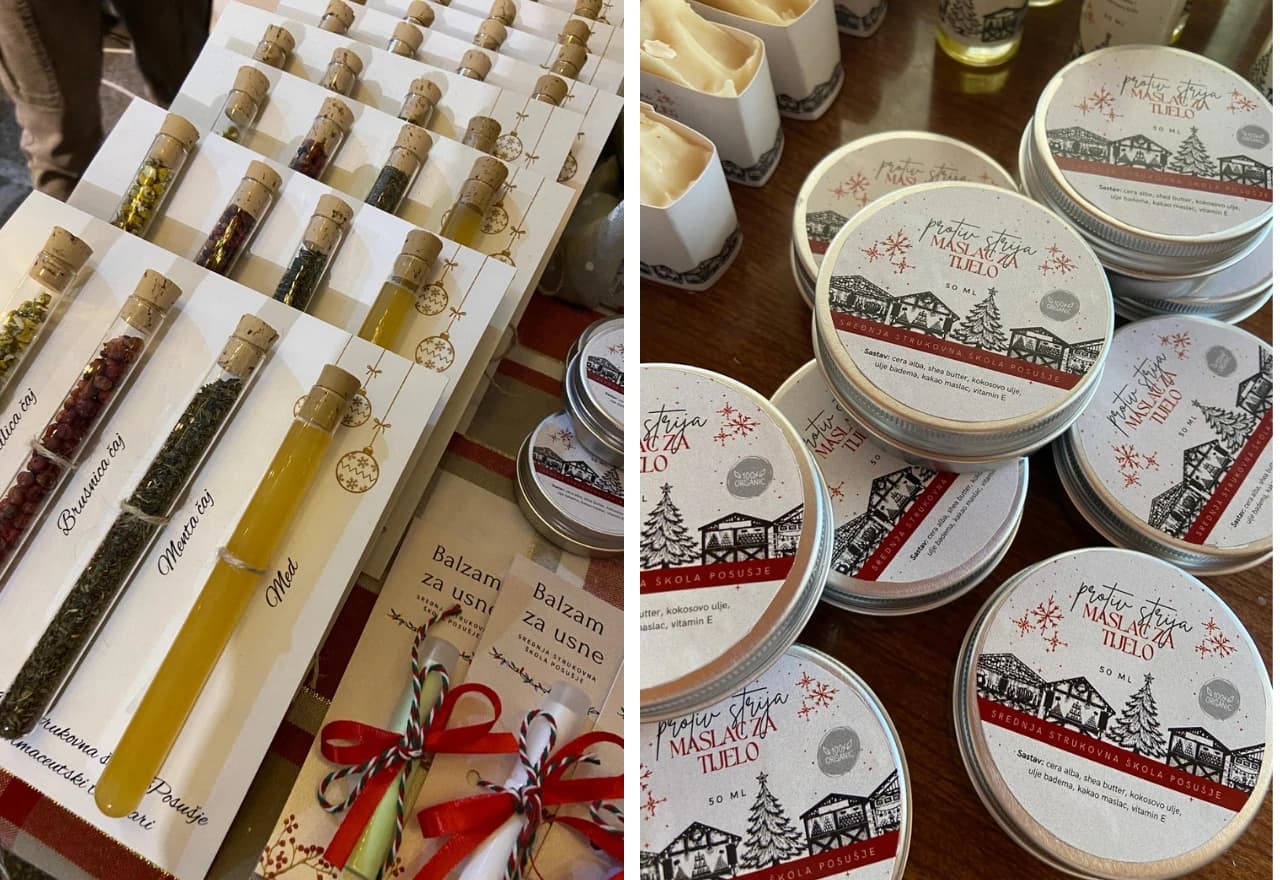 Prirodna kozmetika koju su izradili učenici SSŠ Posušje