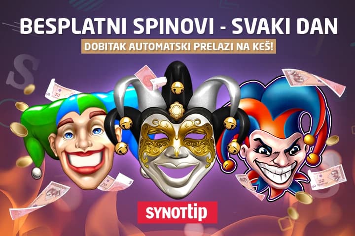 Synottip - besplatni spinovi svaki dan