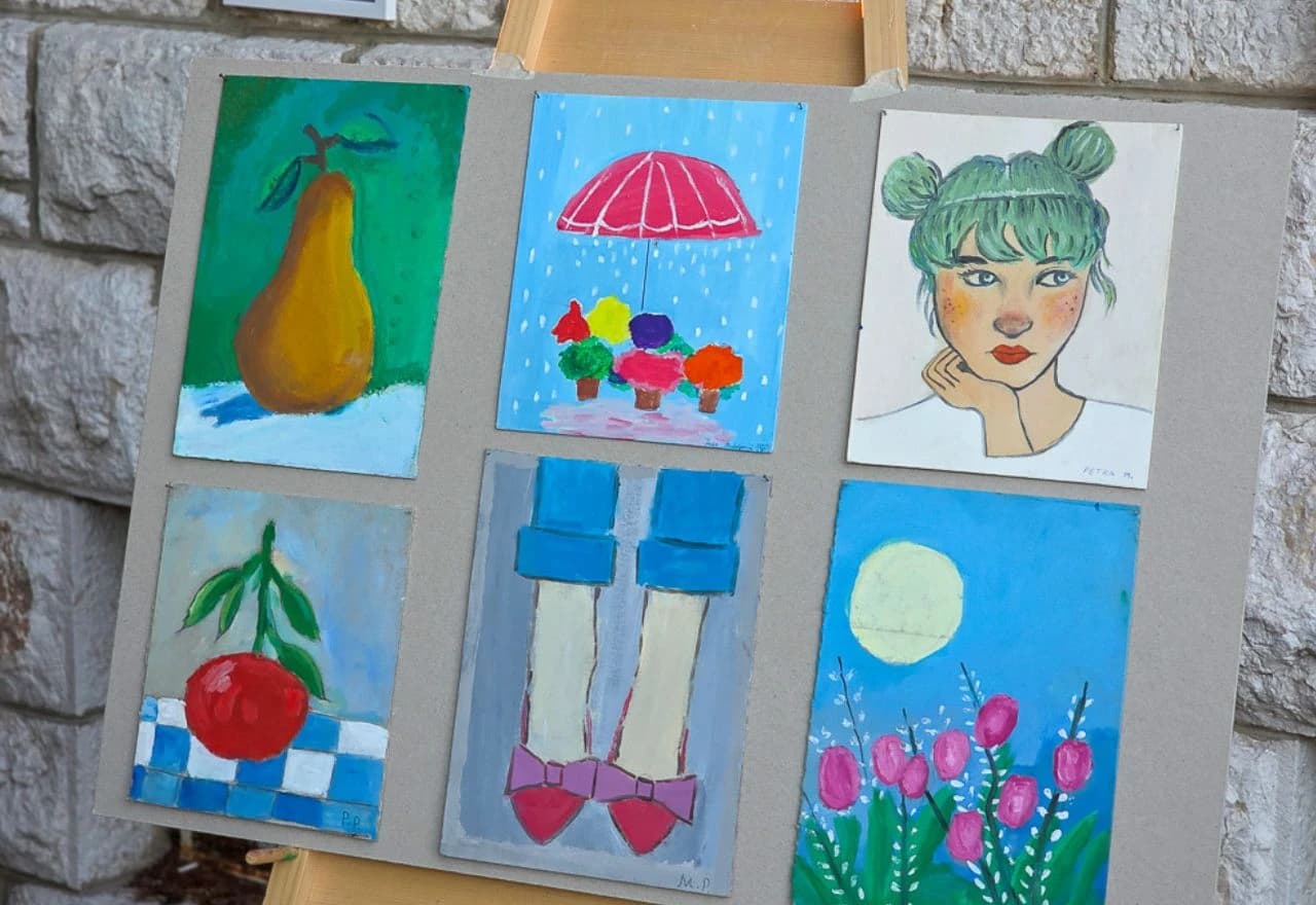 Izložba radova polaznika Likovne radionice Grude