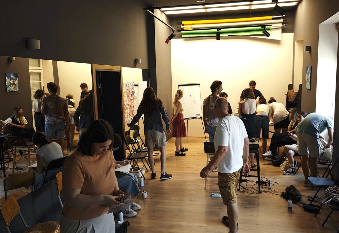 Susret mladih iz Njemačke i BIH u prostorijama udruge Amplituda