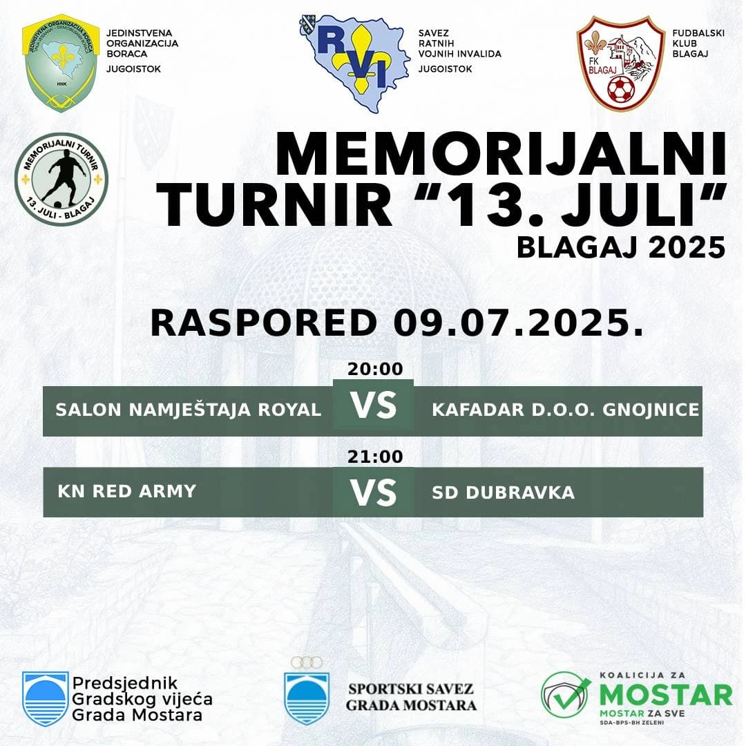 Blagaj večeras u znaku futsala: Najbolji se bore za ulazak u finale