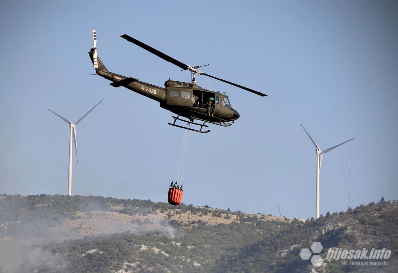 UH-1H Huey II na putu za Podveležje