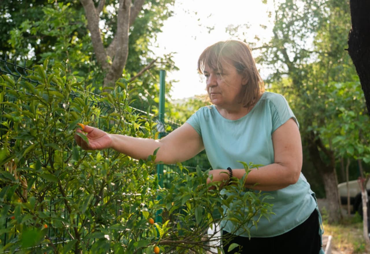 Ivana Čuljak u vrtu