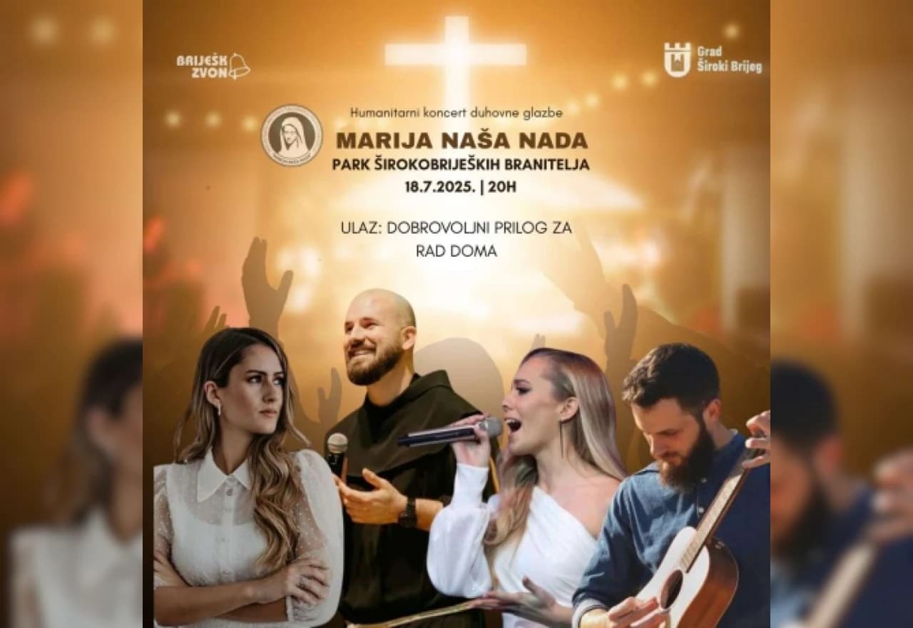 Humanitarni koncert duhovne glazbe za djecu s poteškoćama u razvoju u Širokom Brijegu