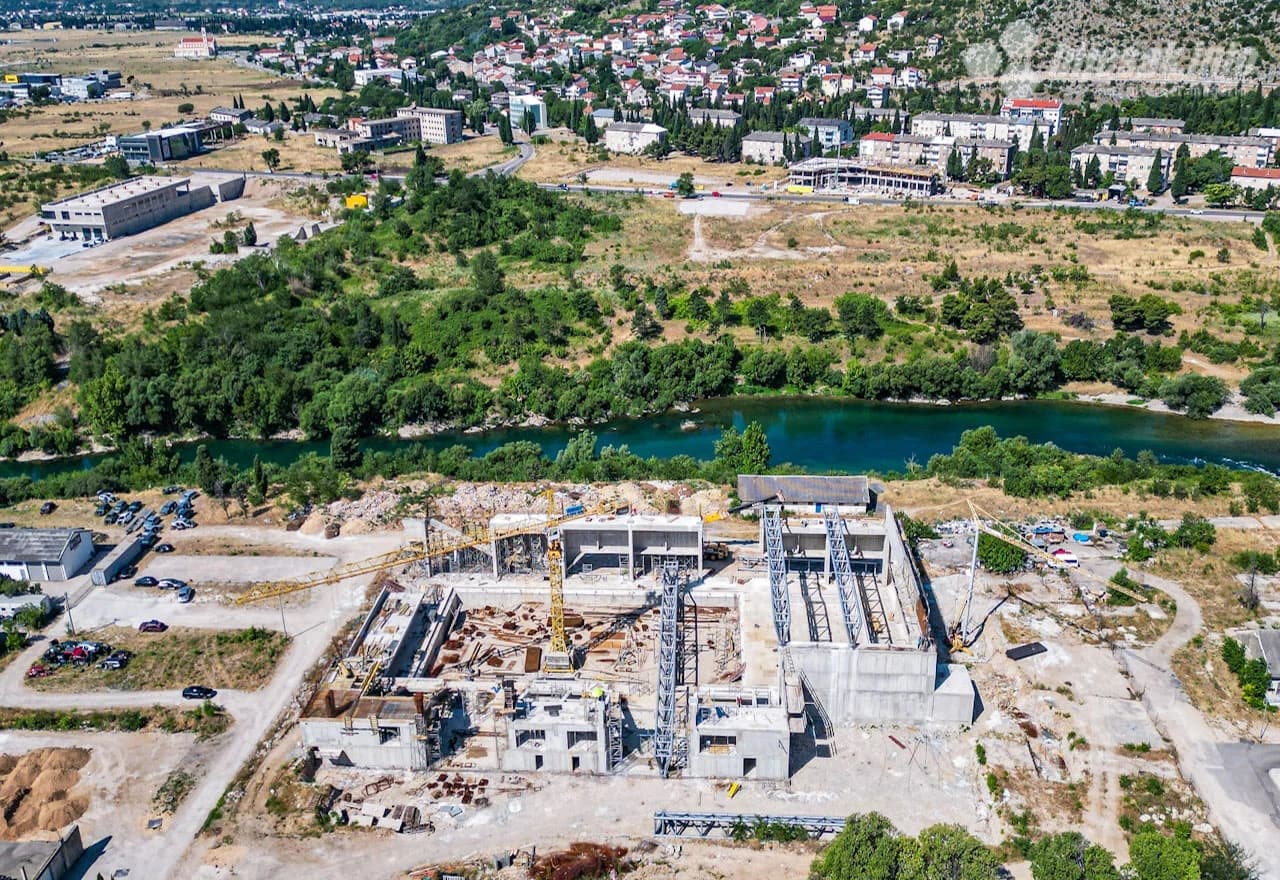 Gradilište budućeg olimpijskog bazena u Mostaru