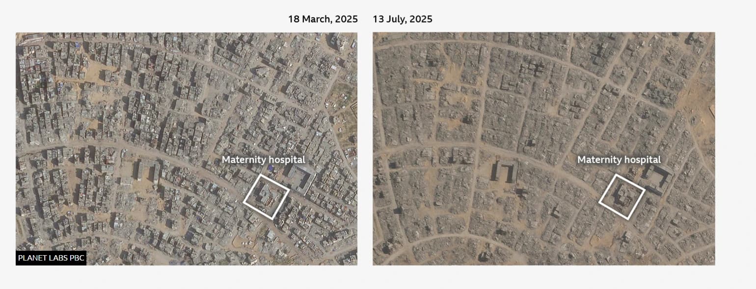 Bolnica je jedna od rijetkih zgrada koja je još uvijek uspravna