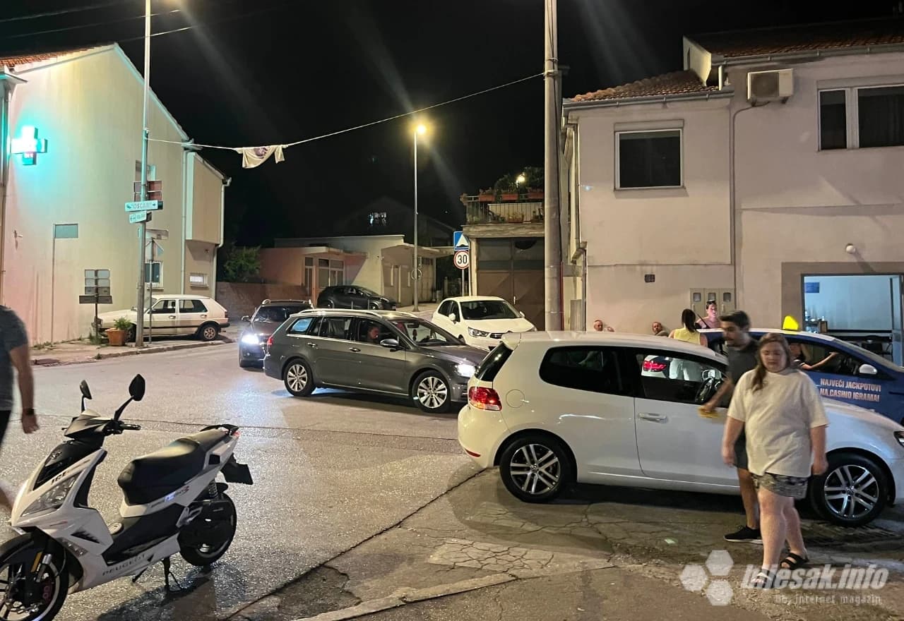 Gužve u kasnim noćnim satima na Lučkom mostu