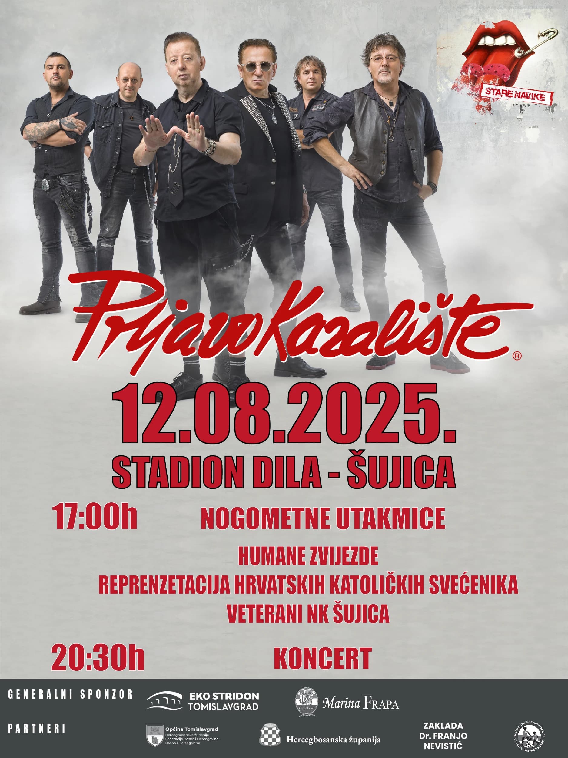 Humanitarni spektakl u Šujici: Nogometne zvijezde i Prljavo kazalište za plemeniti cilj