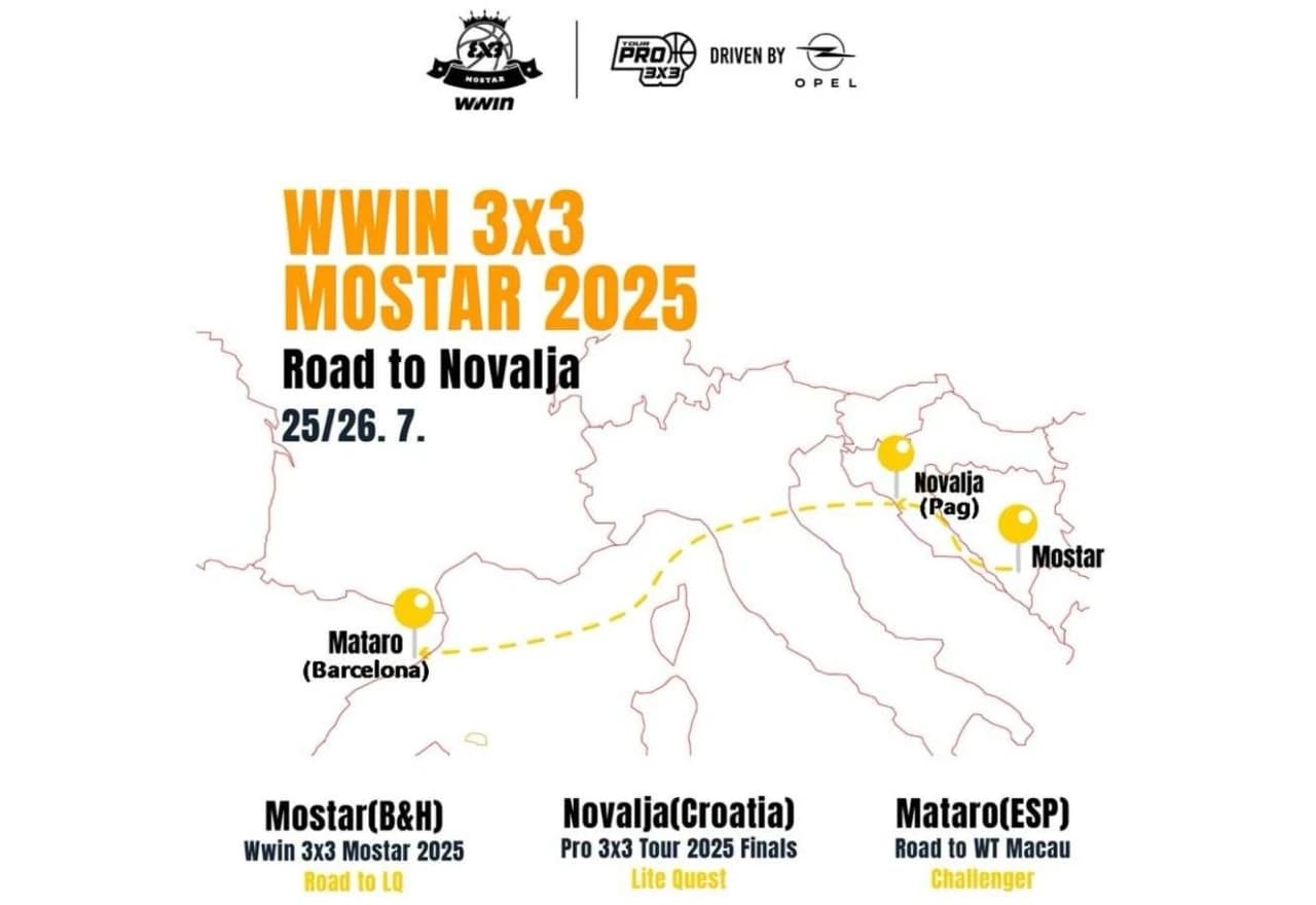 Preko Mostara u Novalju, a zatim u Barcelonu