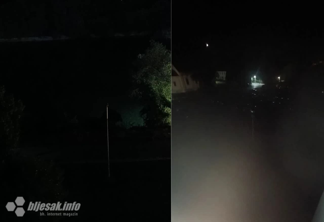 Riva u Čapljini u mraku