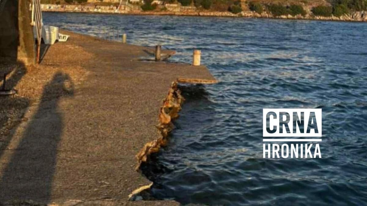 Urušena plaža u Neumu