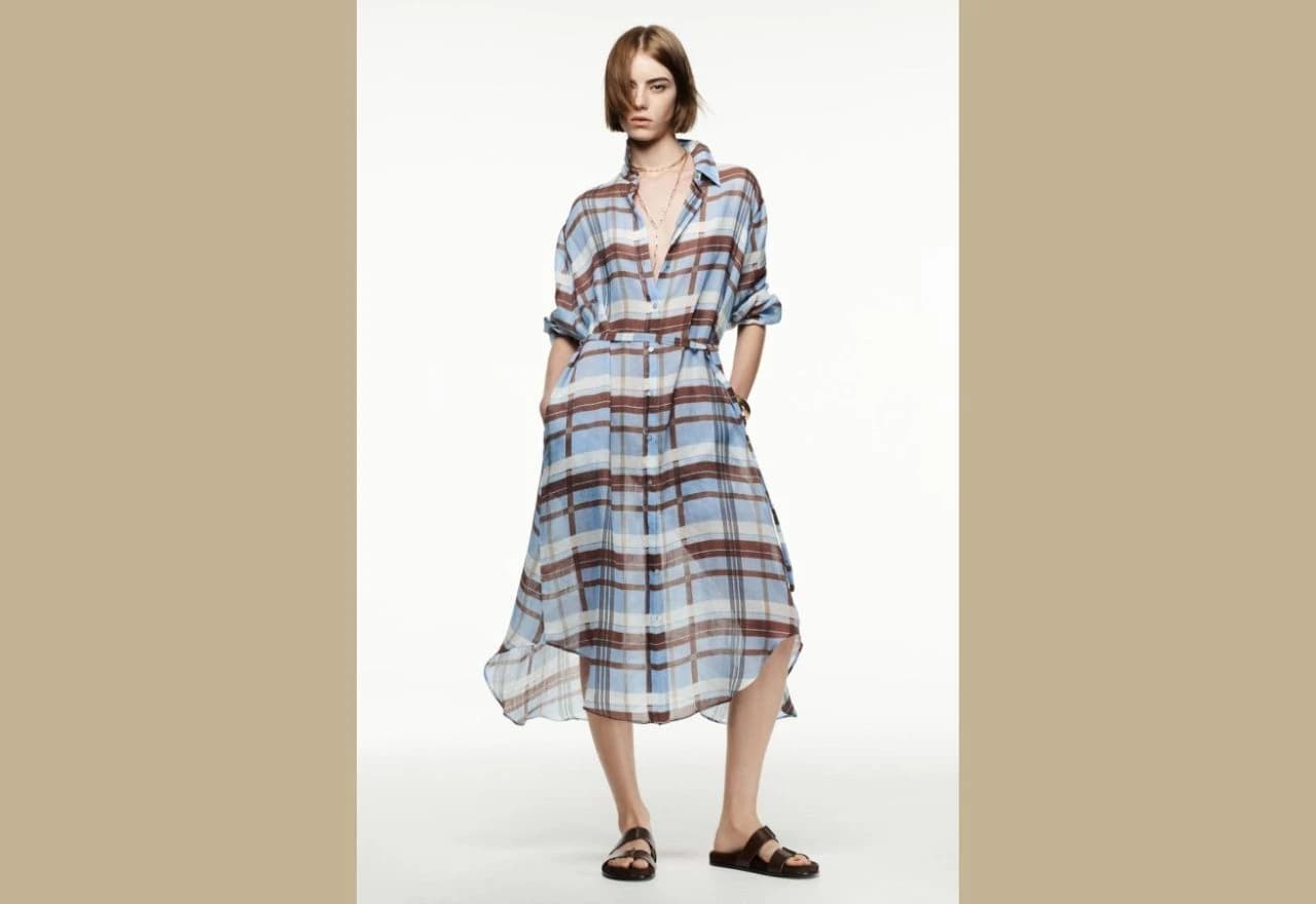 Zarina karirana haljina