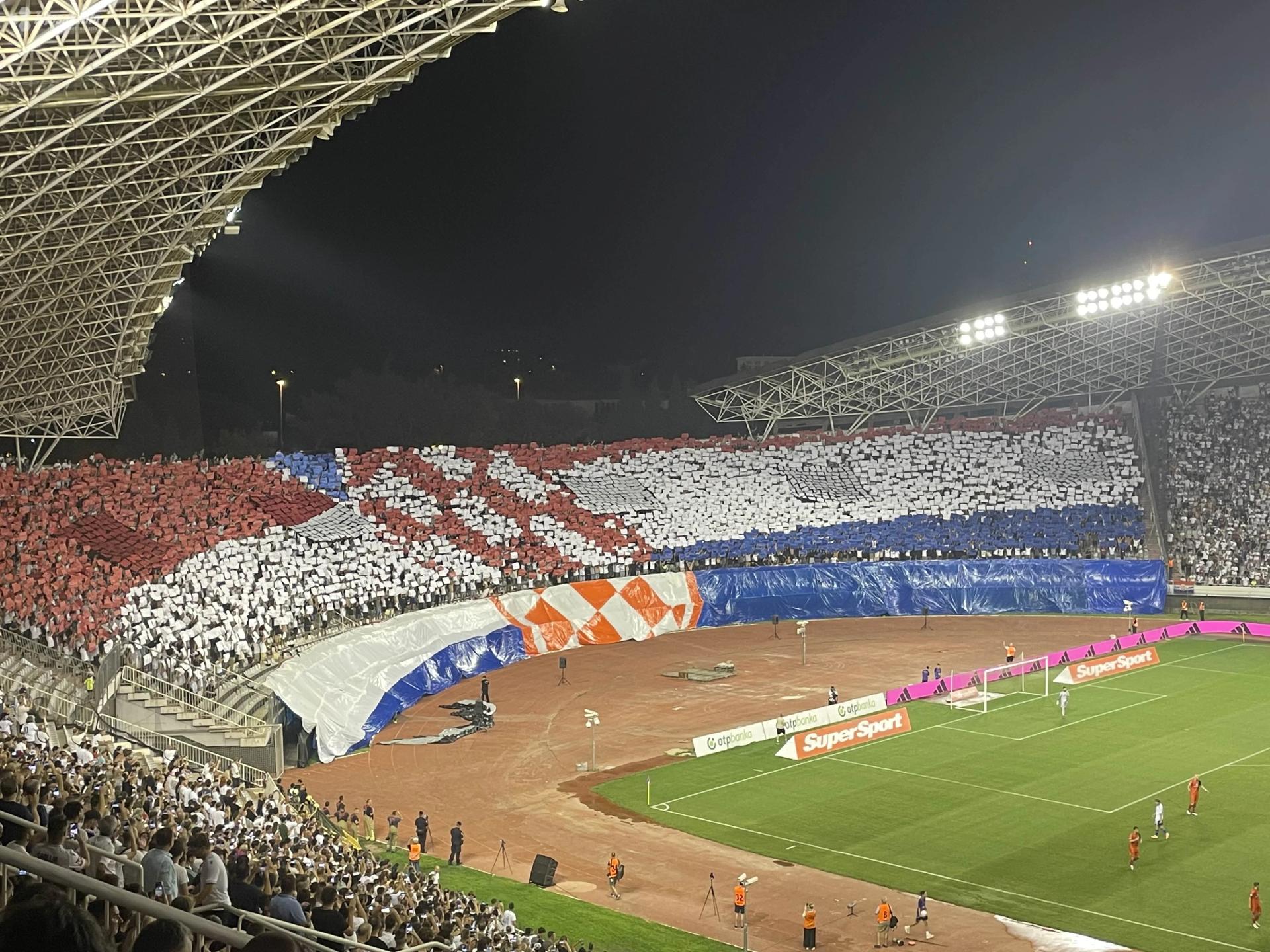 Koreografija Hajduka u čast "Oluje"