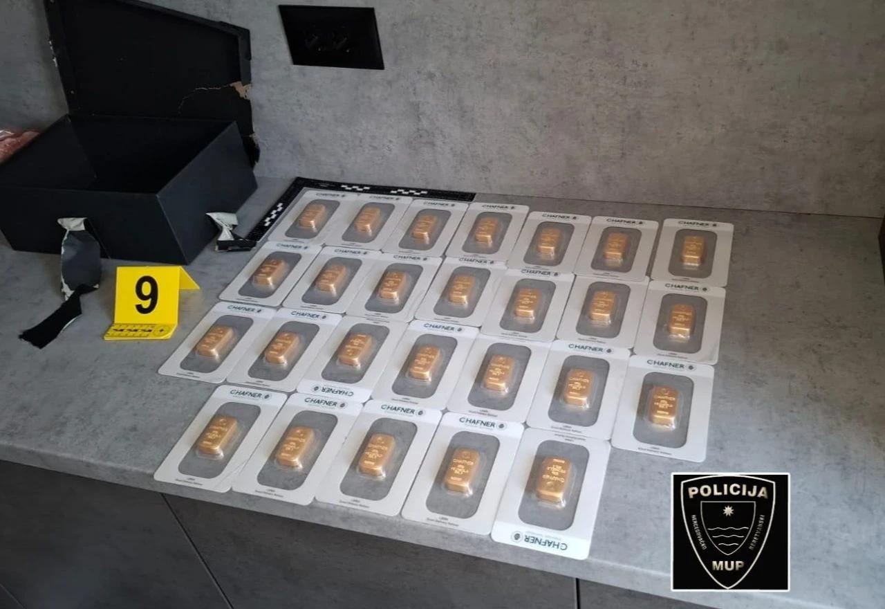 Zaplijenjene poluge zlata