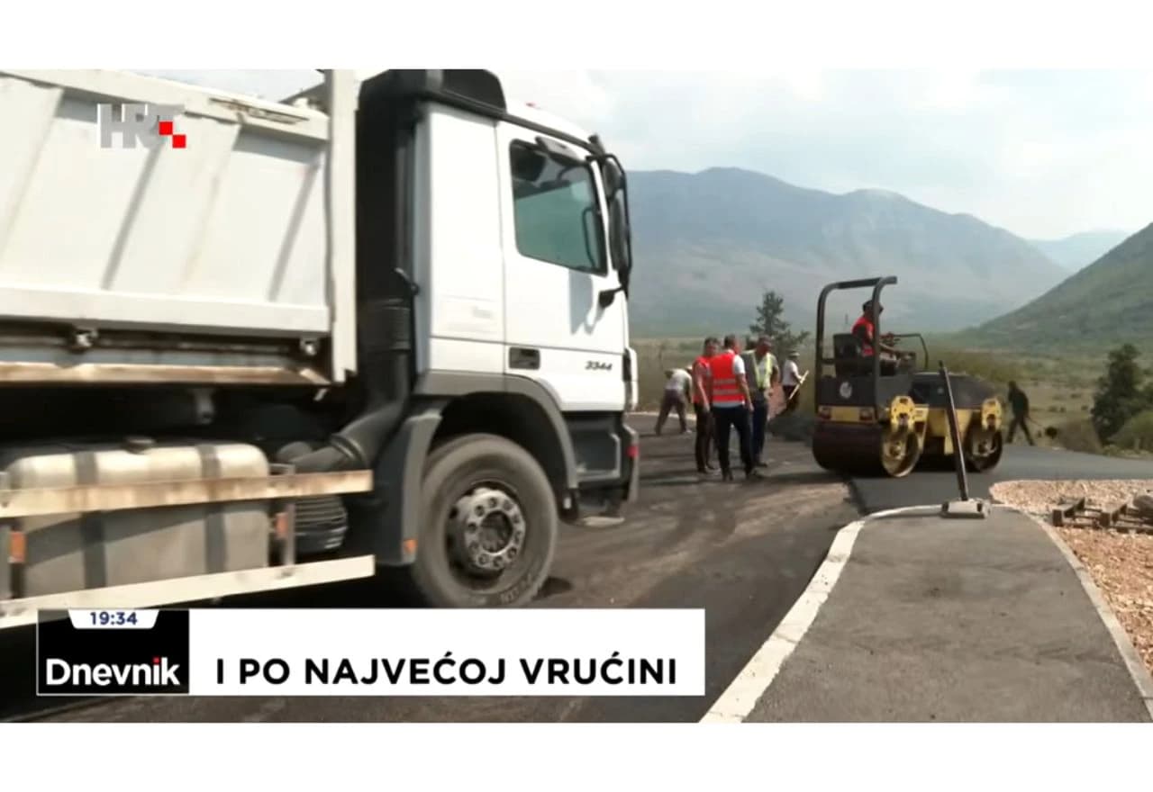 Izgradnja ceste Ravno-Slano, Zavala