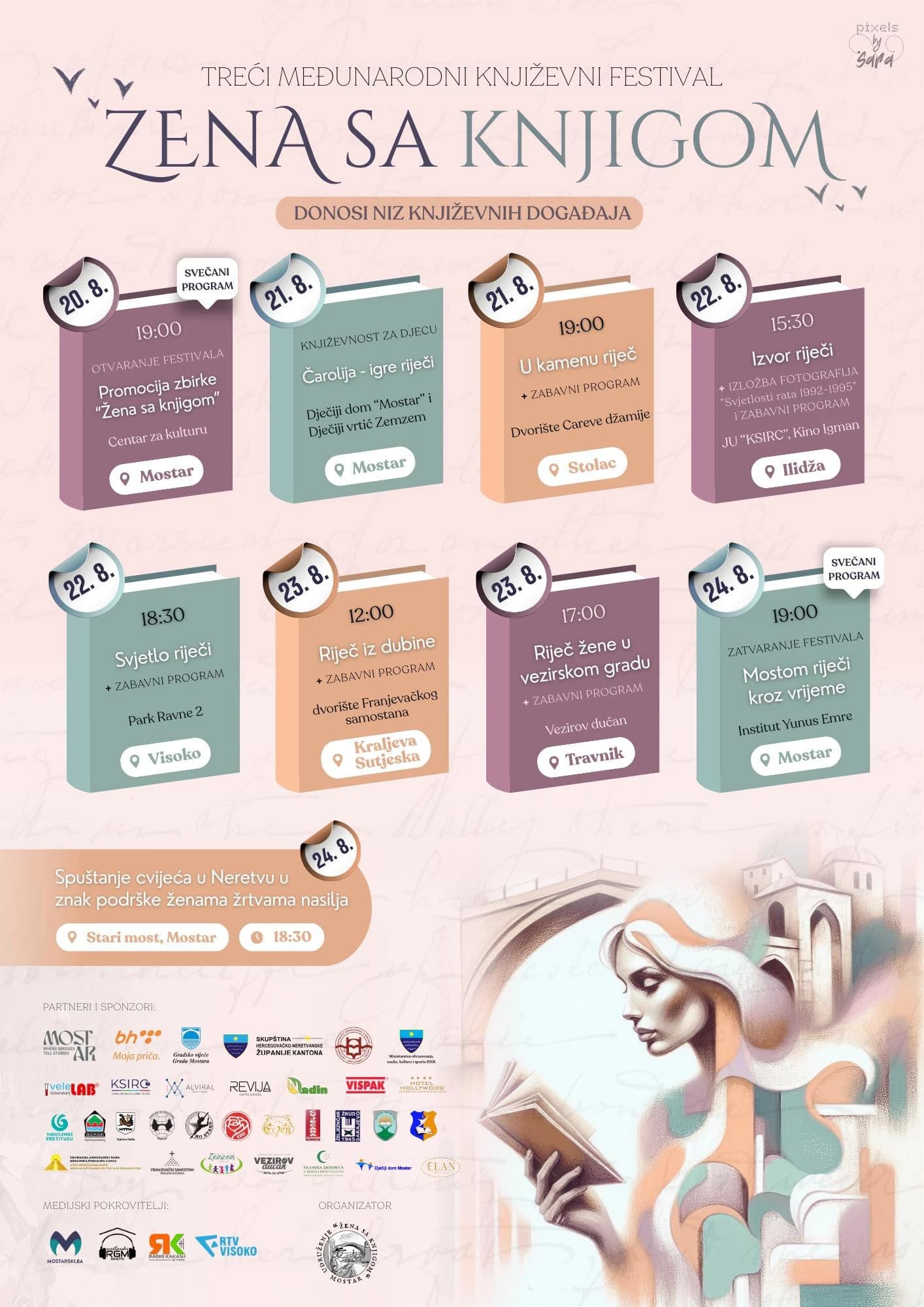 Mostar domaćin Trećeg međunarodnog festivala „Žena sa knjigom“