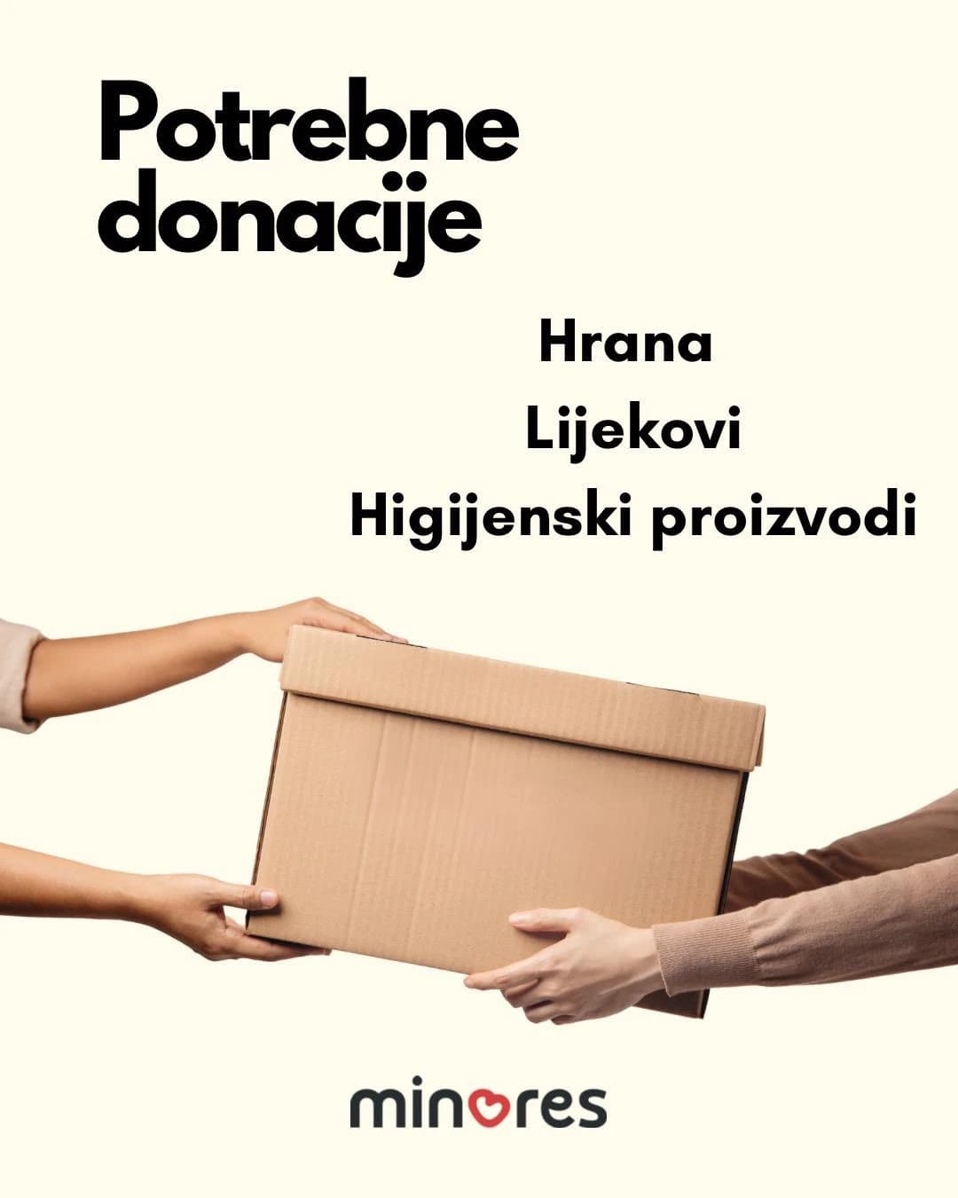 Minores poziva na donacije