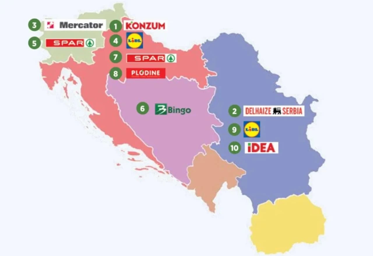 Bingo šesti na regionalnoj listi najvećih trgovaca u 2023. godini