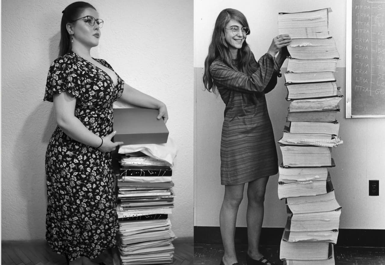 Margaret Hamilton (desno) i Martina Dimoska (lijevo)
