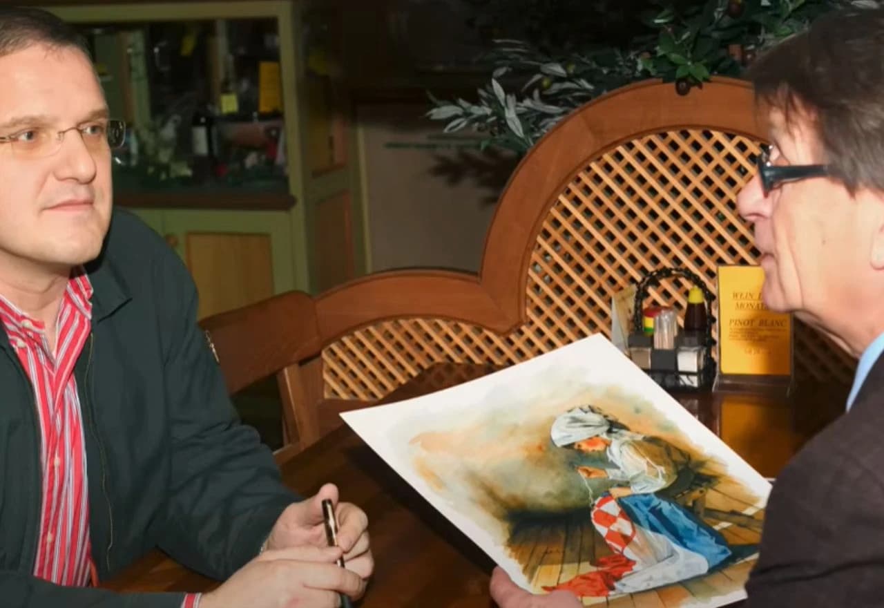 Ivan Ivić, autor slike "Hrvatica s trobojnicom"