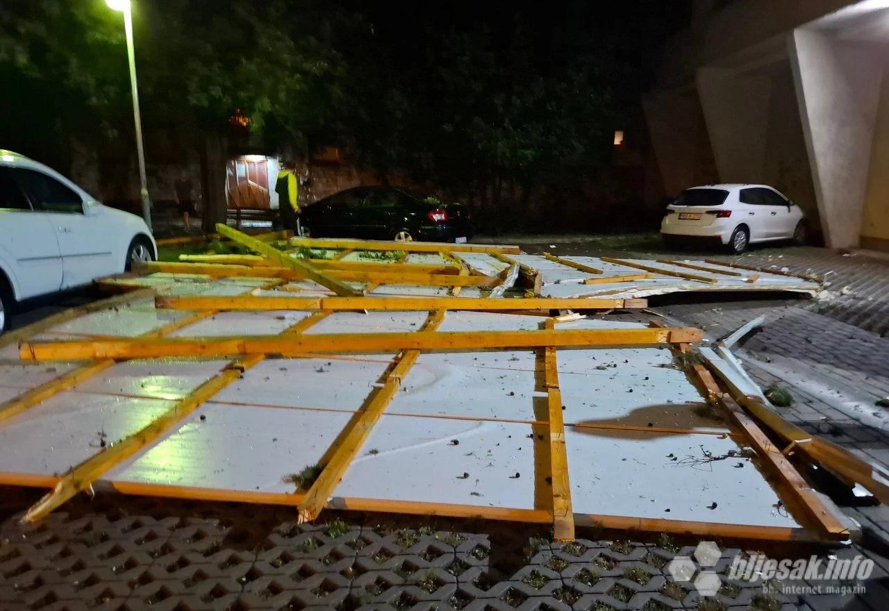 Mostar pod udarom oluje: Šteta u Ulici Kralja Zvonimira