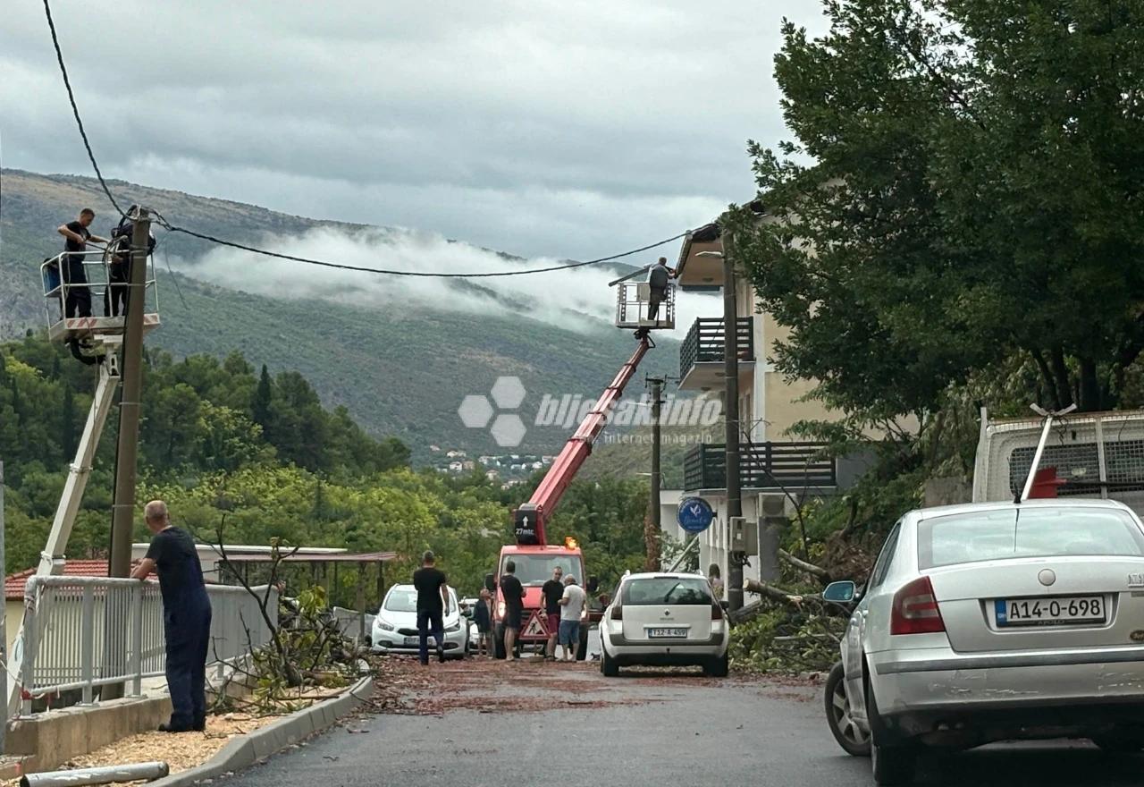 Snažno nevrijeme pogodilo Mostar