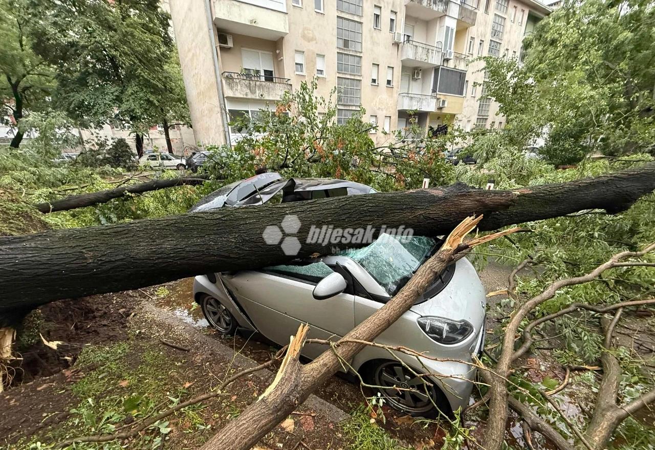 Snažno nevrijeme pogodilo Mostar