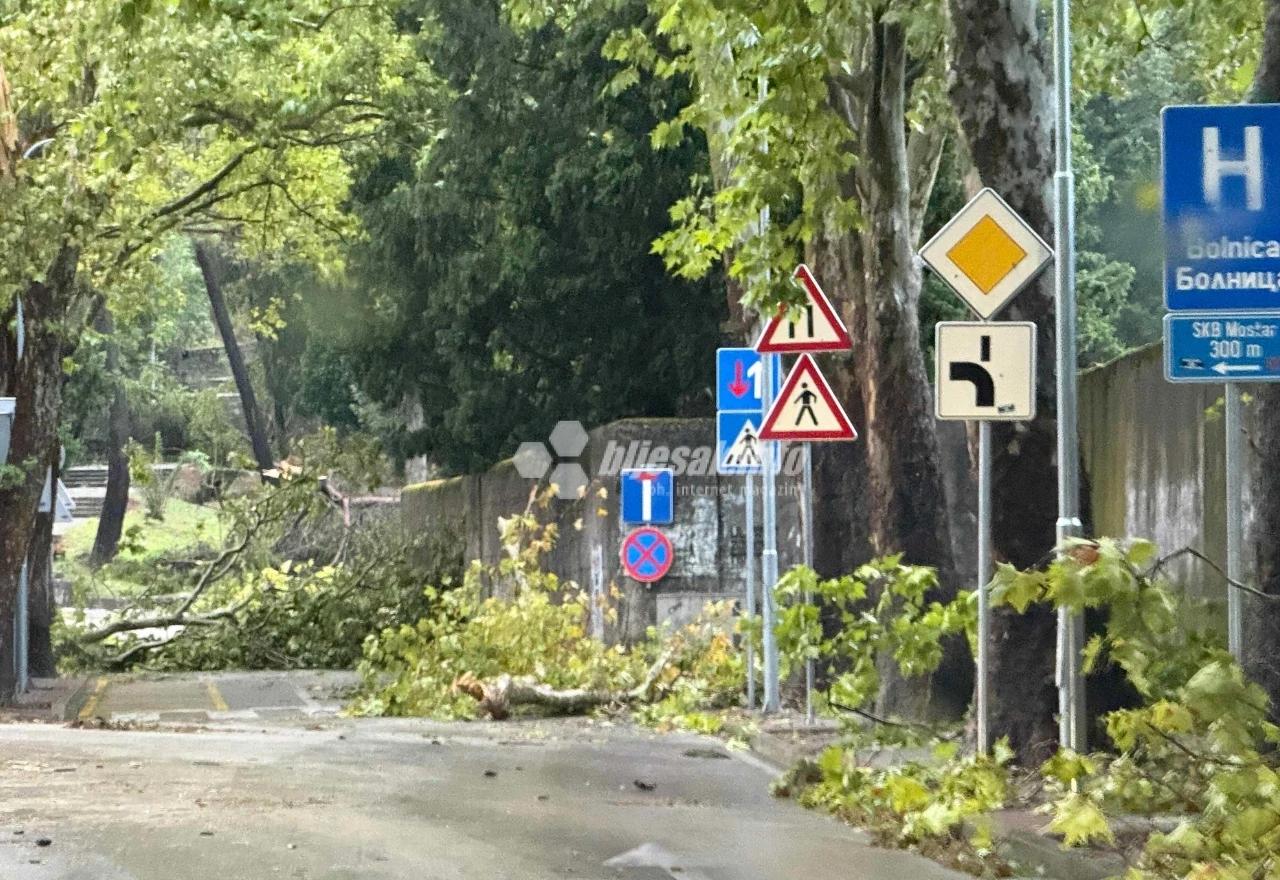 Snažno nevrijeme pogodilo Mostar