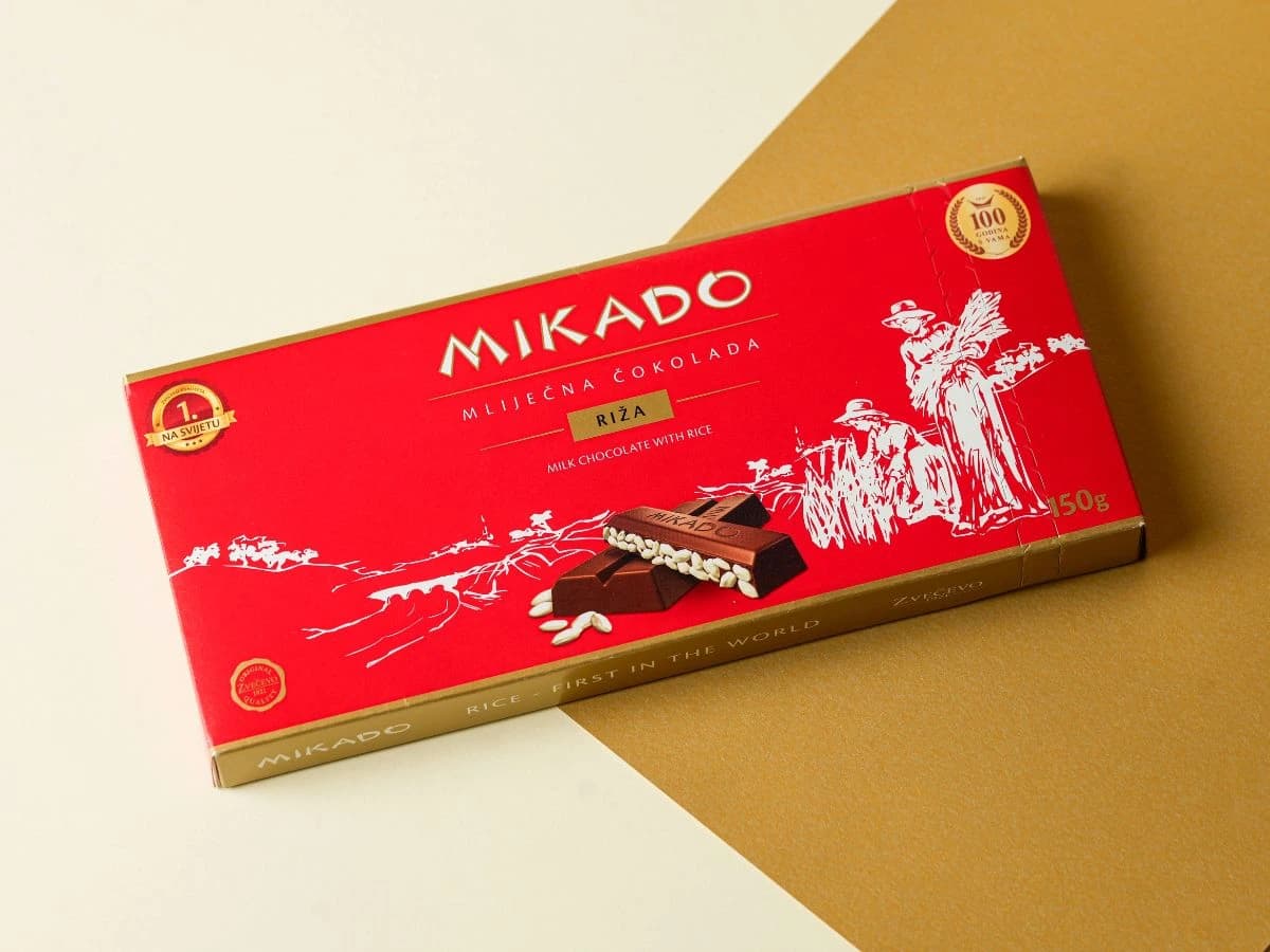 Mikado čokolada s rižom