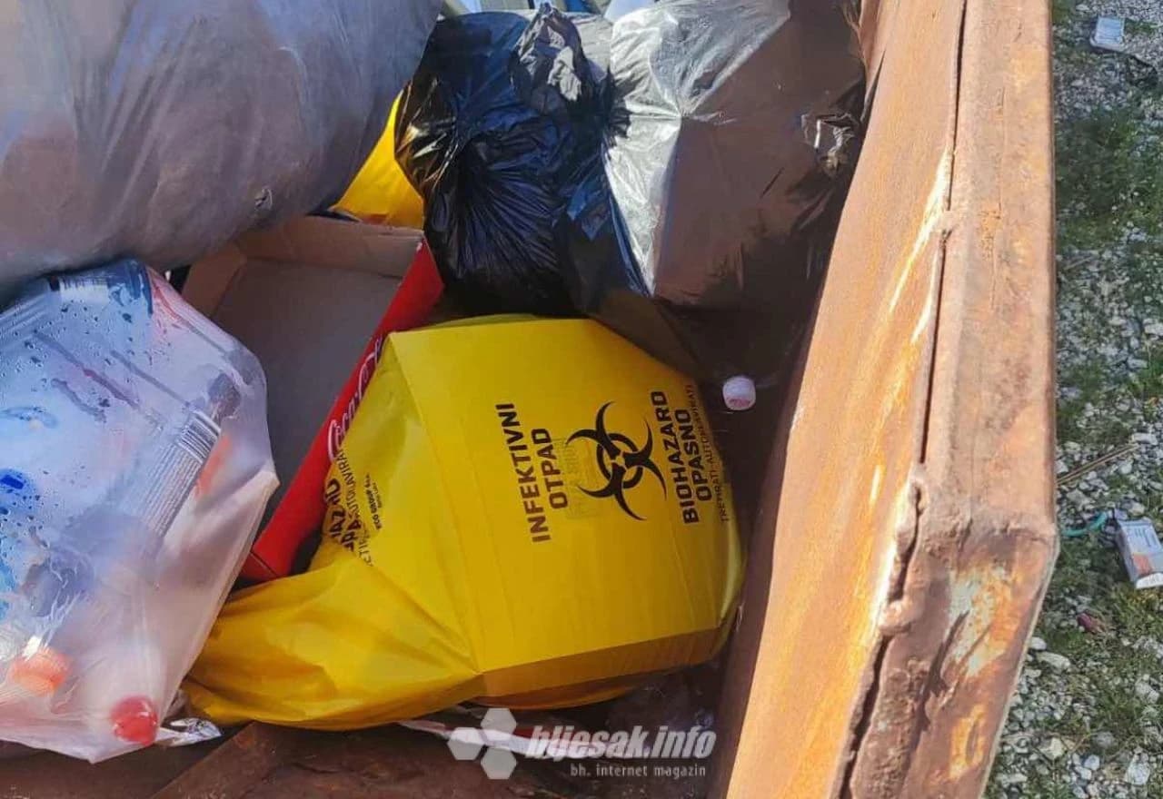 U kontejneru za stanare završila vreća medicinskog otpada
