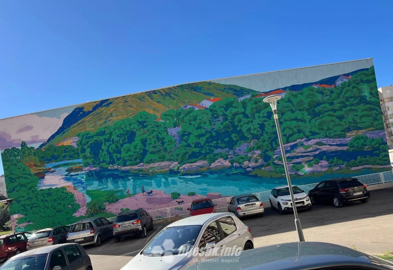 Mural u Mostaru kao poruka budućim generacijama