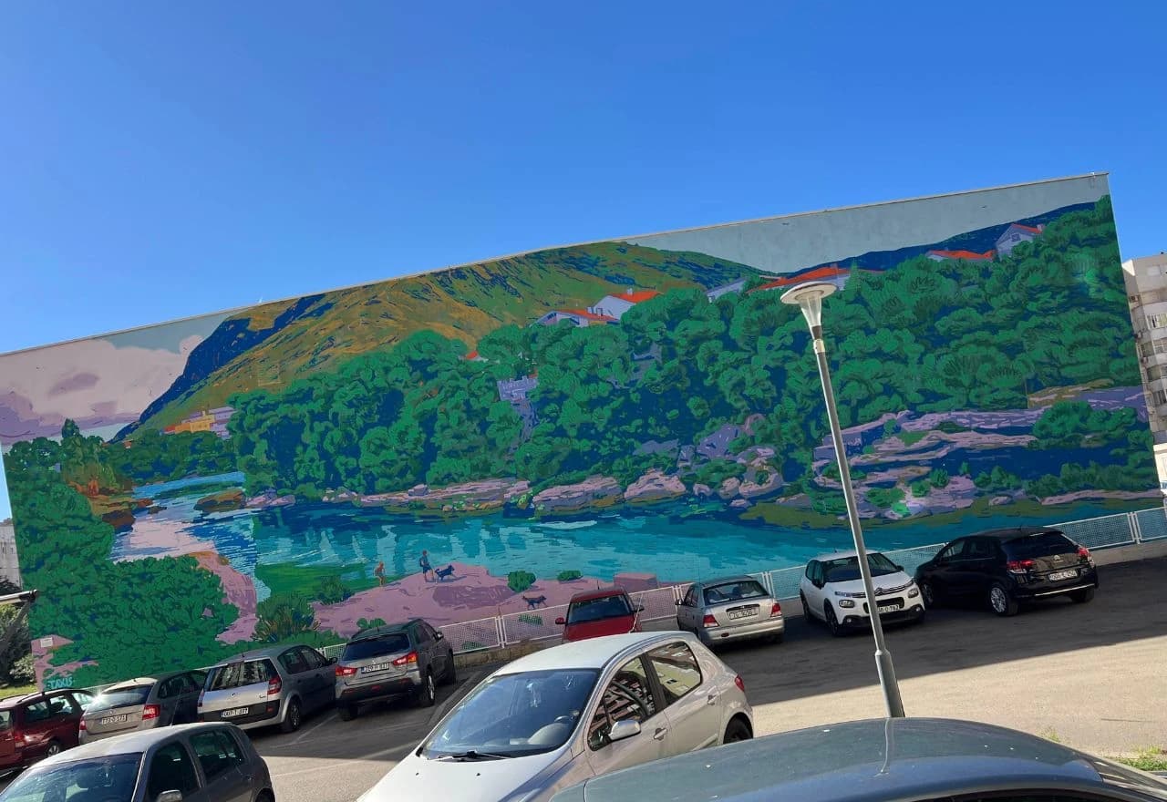 Mural u Mostaru kao poruka budućim generacijama