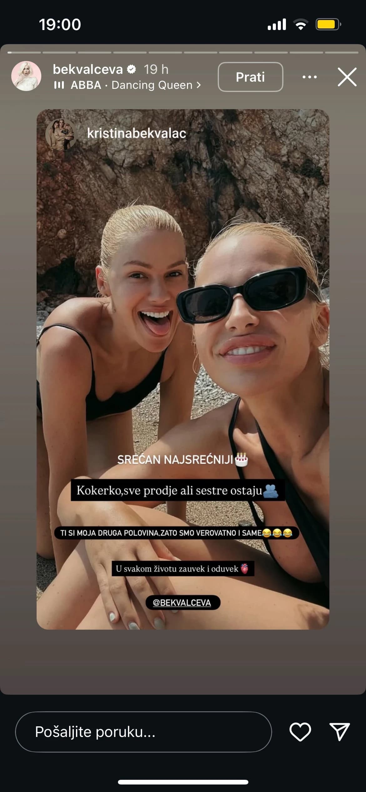 Instagram profil Nataše Bekvalan