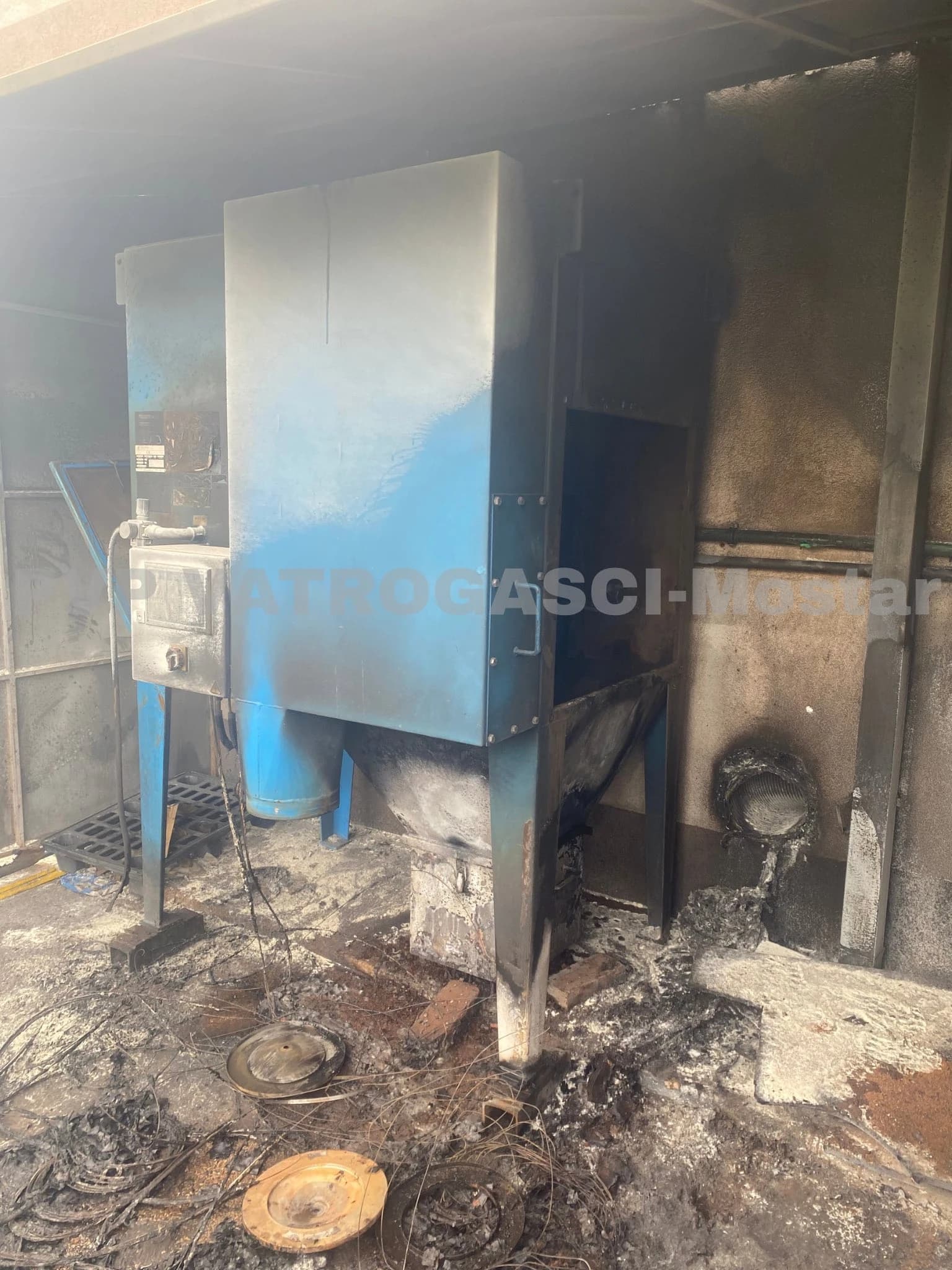 Požar na kompresoru