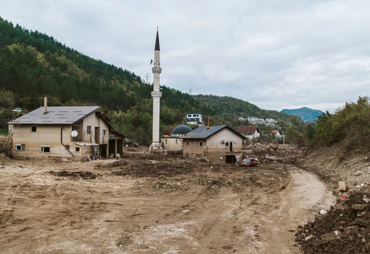 Poplavljeno područje u Jablanici