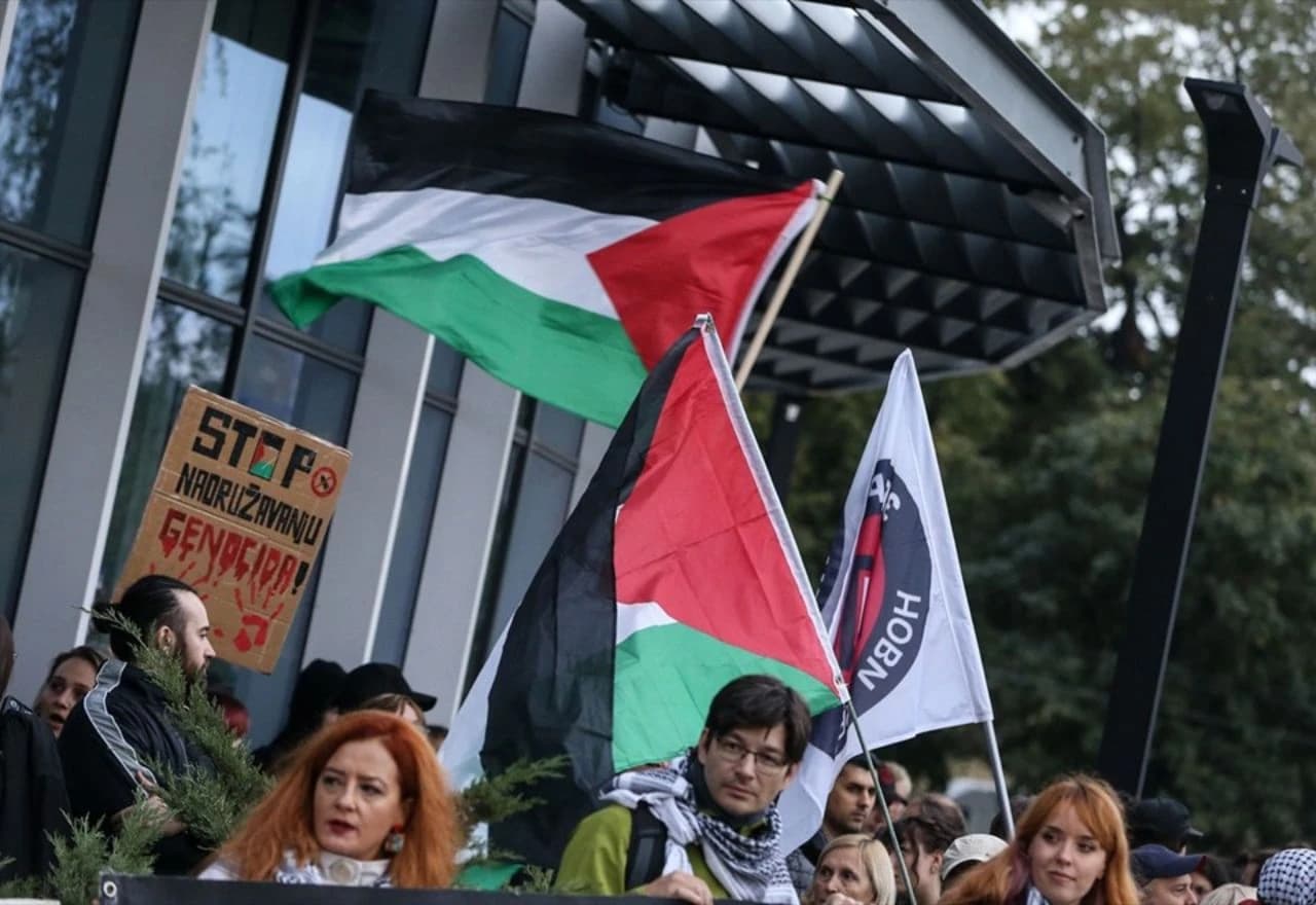 Prosvjed podrške narodu Palestine u Beogradu