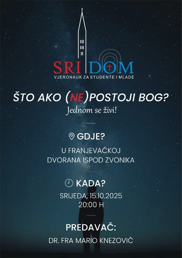 Tema prvog susreta nosi naslov “Što ako (ne) postoji Bog?”