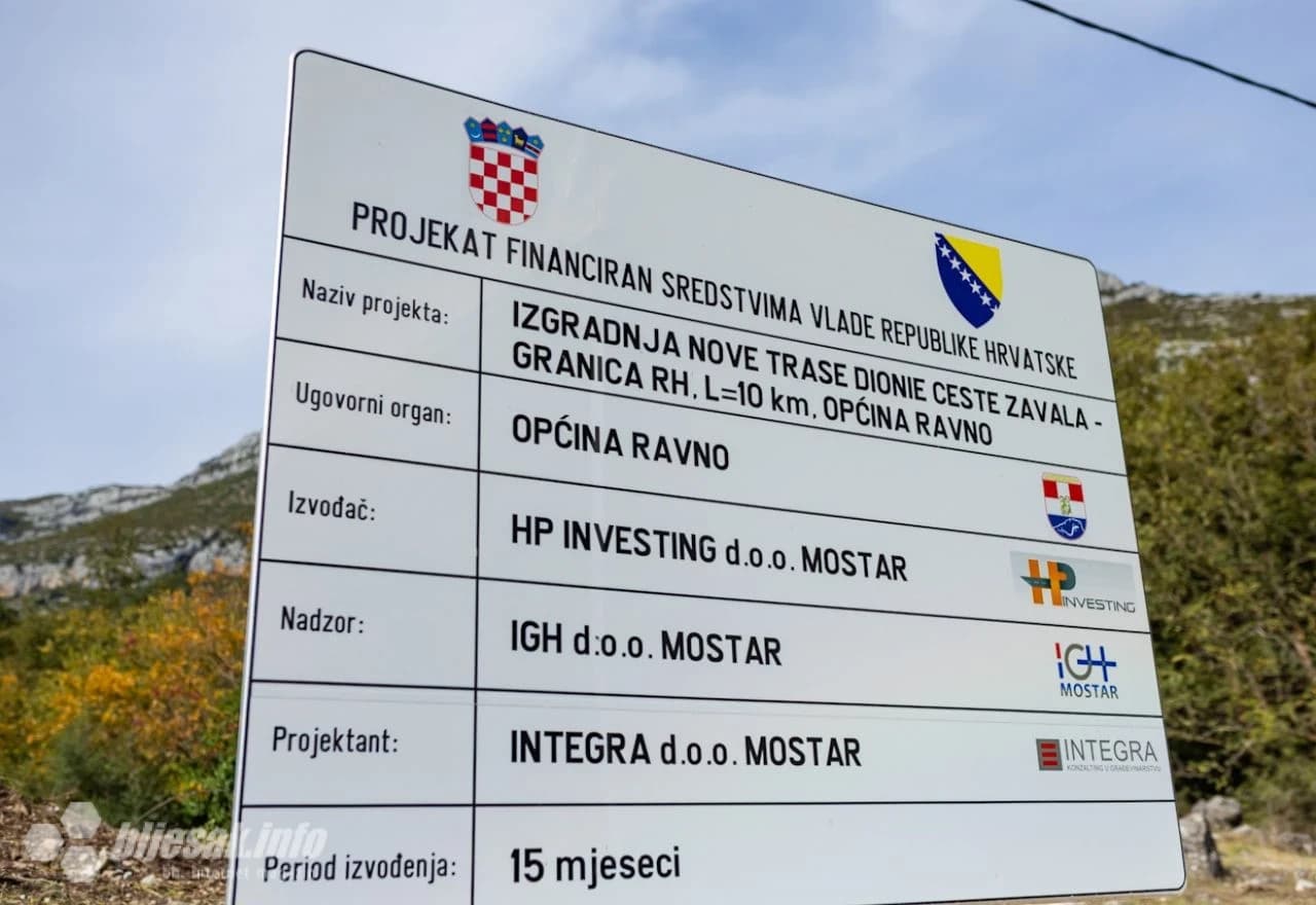 Svečano otvaranje ceste u općini Ravno