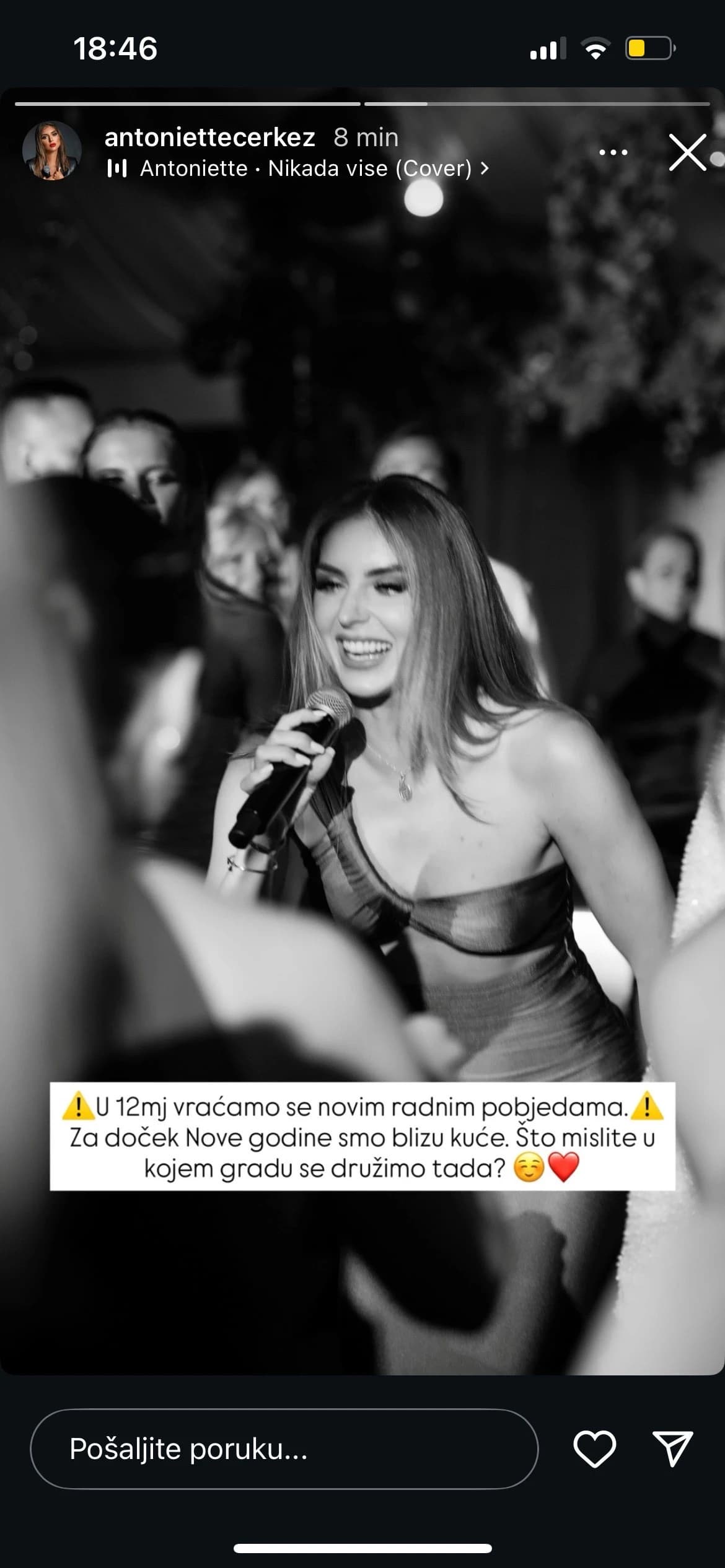 Antoniette Čerkez najavila povratak na pozornicu