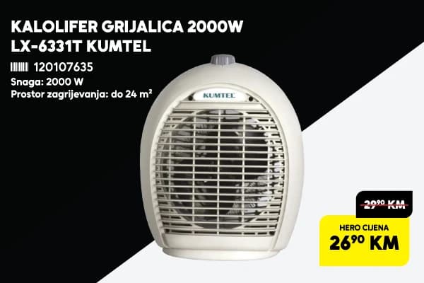 Kalolifer grijalica 2000W Kumtel