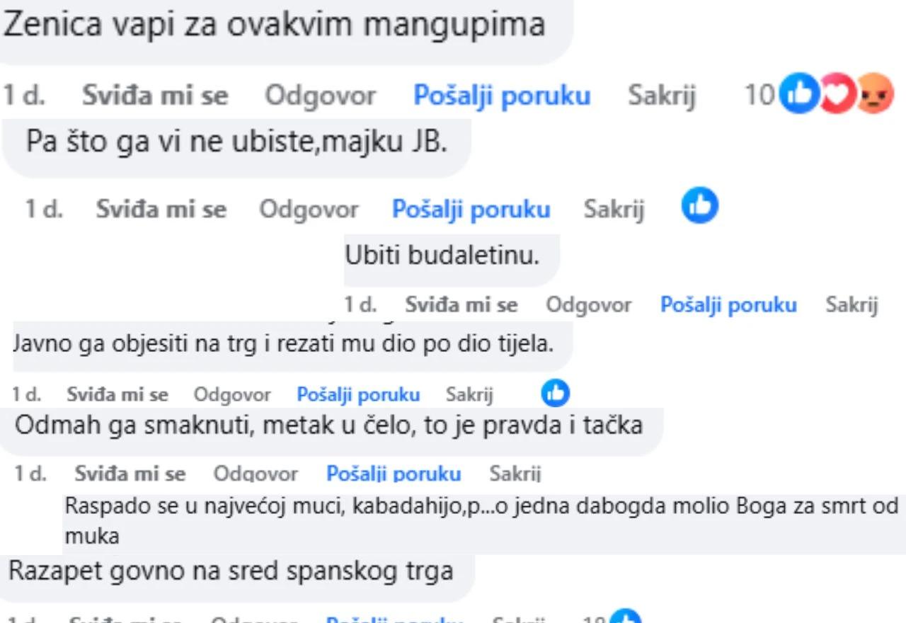 Komentari na društvenim mrežama na temu femicida u Mostaru