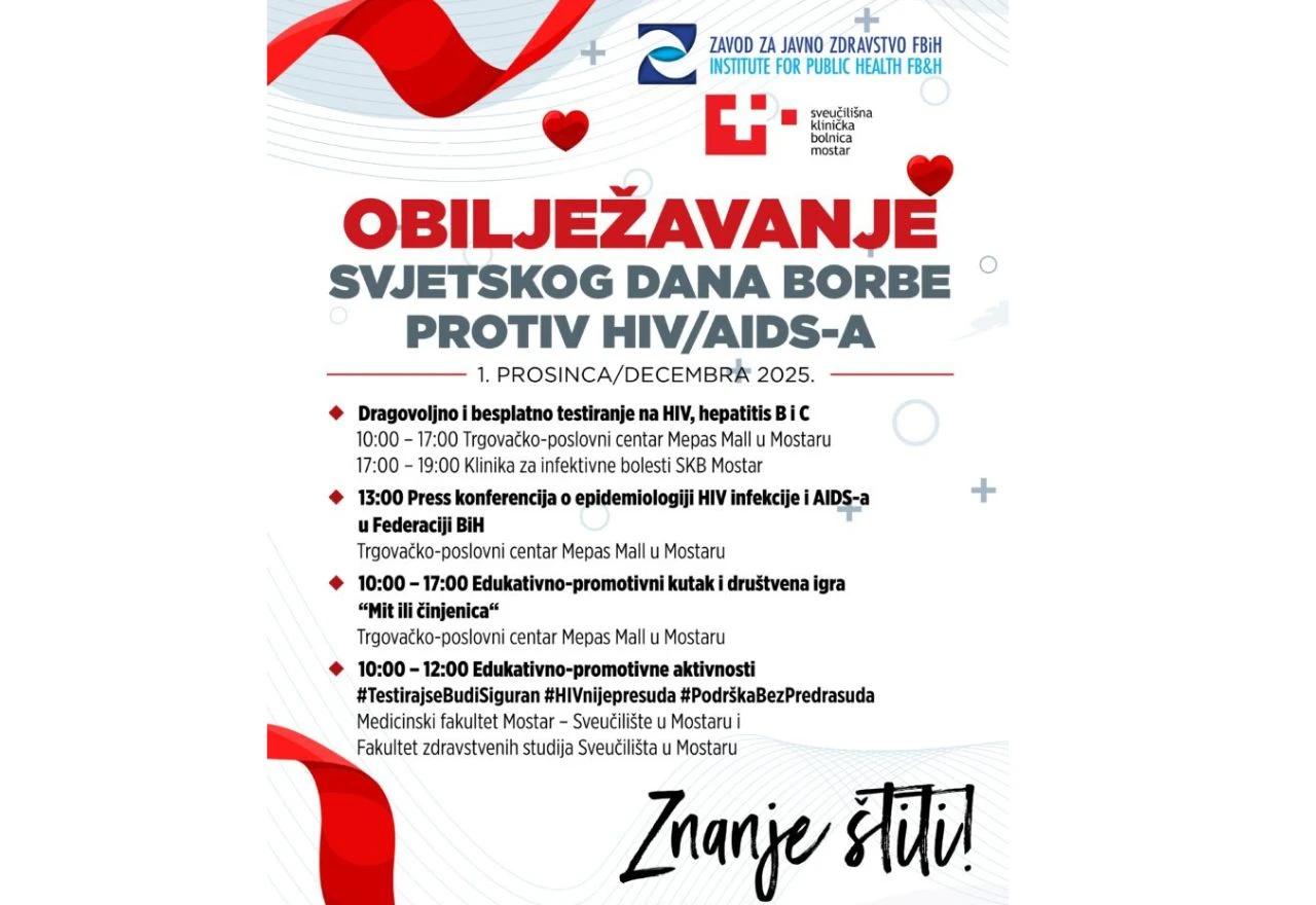 Obilježavanje svjetskog dana borbe protiv HIV/AIDS-a