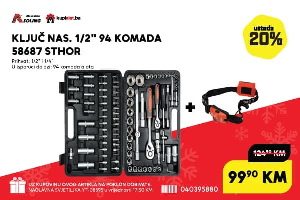 KLJUČ NAS. 1/2'' 94 KOMADA 58687 STHOR