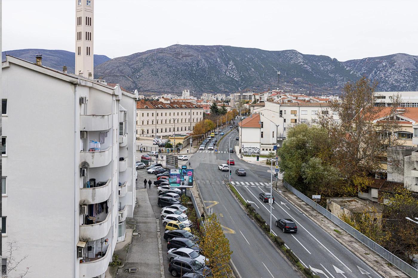 Današnja prometnica od Franjevačkog samostana do Stare Gimnazije