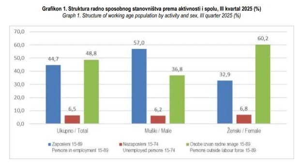 Podaci o radno sposobnom stanovništvu